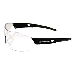 Smith & Wesson 44 Magnum® Safety Glasses, Black Frame, Clear Lens, 12/Box