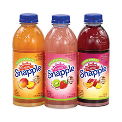 Snapple All Natural Juice Drink, Fruit Punch, Kiwi Strawberry, Mango Madness, 20 oz Bottle, 24 Count