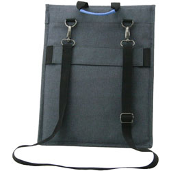 So-Mine Carrying Case for 12 in to 15 in Notebook - Gray - Tangle Resistant - Elastic Strap - Shoulder Strap - 1 Pack