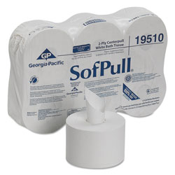 Sofpull High Capacity Center Pull Tissue, 1000 Sheets/Roll, 6 Rolls/Carton