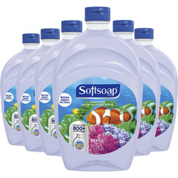 Softsoap Aquarium Design Liquid Hand Soap - Fresh Scent Scent - 50 fl oz (1478.7 mL) - 6 / Carton