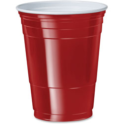 Solo 16 oz. Plastic Cold Party Cups, 20PK/CT, Red