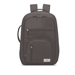 Solo Grand Travel Recycled TSA Backpack, Fits Devices Up to 17.3 in, 12.25 x 6.5 x 18.63, Dark Gray