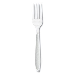 Solo Inc. Impress Heavyweight Full-Length Polystyrene Cutlery, Fork, White, 100/Box