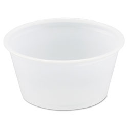 Solo Polystyrene Portion Cups, 2oz, Translucent, 250/Bag, 10 Bags/Carton