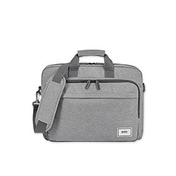 Solo Sustainable Re:cycled Collection Laptop Bag, For 15.6 in Laptops, 16.25 x 4.5 x 12, Gray