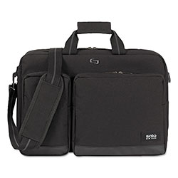 Solo Urban Hybrid Briefcase, 5 in x 17.25 in x 17.24 in, Polyester, Black