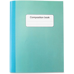 Sparco Comp Notebook, 7-1/2 in x 10 in, 80 Sheets, 15lb, Blue/Green