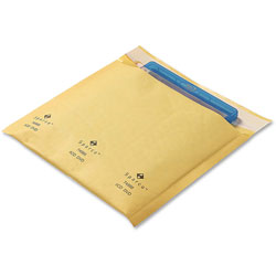 Sparco Cushioned Bubble Mailer CD/DVD, 7-1/4 in x 8 in, 1/PK, Gold
