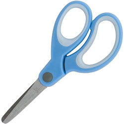 Sparco Scissors, 5 in, Blunt Tip, Easy Grip Handle, Blue