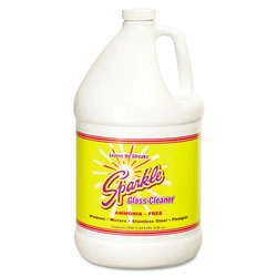 Sparkle Glass Cleaner, 1gal Bottle Refill, 4/Carton (FUN20500CT)
