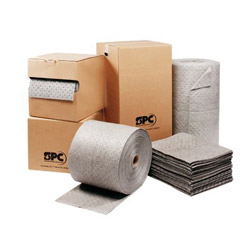 Spc MRO Plus™ Absorbent, Absorbs 26 gal, 15 in W x 19 in L, Heavy Weight, Perforated, 3-Ply, Pad