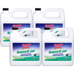 Spray Nine® Earth Soap Concentrated Cleaner/Degreaser, 1gal Bottle, 4/Carton