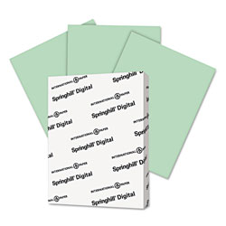 Springhill Digital Index Color Card Stock, 90lb, 8.5 x 11, Green, 250/Pack