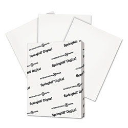 Springhill Digital Index White Card Stock, 92 Bright, 110lb, 8.5 x 11, White, 250/Pack