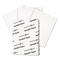Springhill Digital Vellum Bristol White Cover, 67 lb, 8.5 x 11, Vellum White, 250/Pack