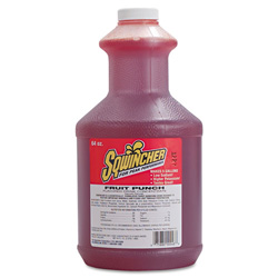 Sqwincher Liquid Concentrate, Fruit Punch, Yields 5 Gallons, Case of 6
