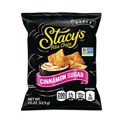 Stacy's Pita Chips, 1.5 oz Bag, Cinnamon Sugar, 24/Carton
