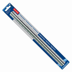 Staedtler Engineers Pro Triangular Scale, Mars, ALM, 12 in, Silver