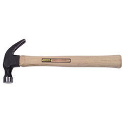 Stanley Bostitch Curved Claw Nail Hammer, 16oz, Hickory Handle