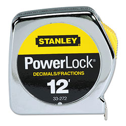Stanley Bostitch Powerlock® Tape Rules 1/2 in Wide Blade, 1/2 in x 12 ft, Inch/Decimal