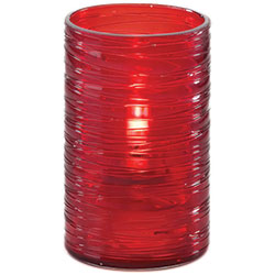 Sterno Katama Flameless Candle Holder, Red