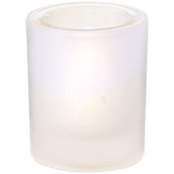Sterno Sula Flameless Candle Holder, Frost