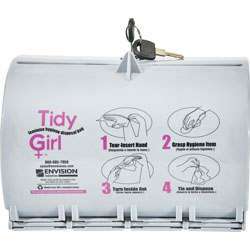 Stout Tidy Girl Plastic Feminine Hygiene Disposal Bag Dispenser