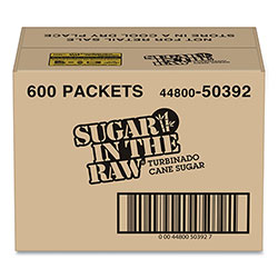 SugarIn The Raw Sugar Packets, 0.18 oz Packet, 600/Carton