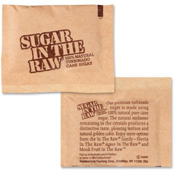 SugarIn The Raw Turbinado Cane Sugar - Natural Sweetener - 400/Carton