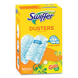 Swiffer Dusters Refill, Dust Lock Fiber, Blue, Gain Original Scent, 10/Pack