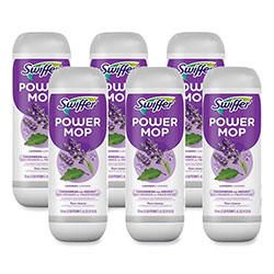 Swiffer PowerMop Refill Cleaning Solution, Lavender Scent, 25.3 oz Refill Bottle, 6/Carton