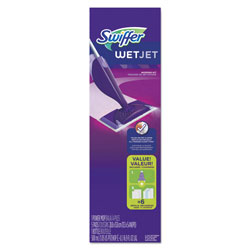 Swiffer WetJet Mopping System, 46 in Handle, Silver/Purple, 1 Per Box, 2/Case, 2 Total
