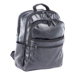 Swiss Mobility Valais Backpack, Holds Laptops 15.6 in, 5.5 in x 5.5 in x 16.5 in, Black
