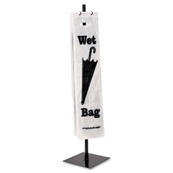 Tatco Wet Umbrella Bag Stand, Powder Coated Steel, 10w x 10d x 40h, Black