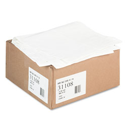 Tatco Paper Table Cover, Embossed, w/Plastic Liner, 54 in x 108 in, White, 20/Carton