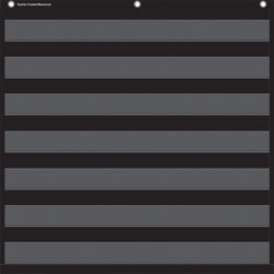 Teacher Created Resources 7-Pocket Chart, 28 in x 28 in, Black