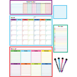 Teacher Created Resources Dry-Erase Task Calendar Set - Assorted