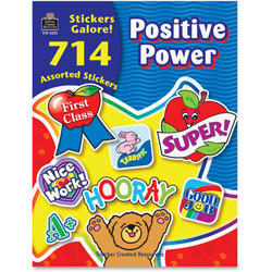 Teacher Created Resources Sticker Book, Positive Power, 714/Pack