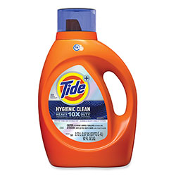 Tide Hygienic Clean Heavy 10x Duty Liquid Laundry Detergent, Original, 92 oz Bottle, 4/Carton