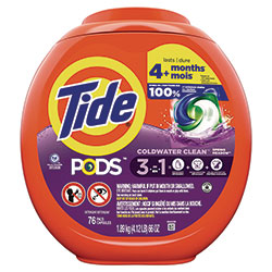 Tide PODS Laundry Detergent, Spring Meadow, 66 oz Tub, 76 Pacs/Tub