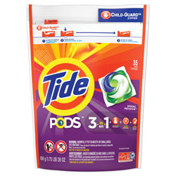 Tide PODS Laundry Detergent, High Efficiency Compatible Liquid Pacs, Spring Meadow Scent, 35 Per Pack