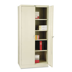 Tennsco 78 in High Deluxe Cabinet, 36w x 24d x 78h, Putty