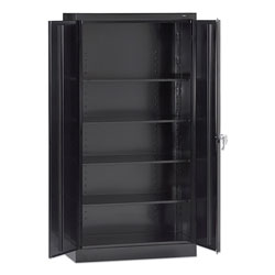 Tennsco 72 in High Standard Cabinet (Assembled), 30 x 15 x 72, Black