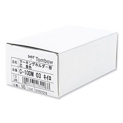 Tombow Mechanical Wax-Based Marking Pencil Refills. 4.4 mm, Yellow, 10/Box