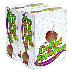 Tootsie Roll® Caramel Apple Pops, 0.63 oz Individually Wrapped, 48/Box, 2 Boxes/Carton