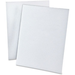 TOPS 2-Sided Quadrille Ruled Pads, LTR, 8x8Sq/In, 50 Sheet, 10/EA, WE