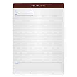 TOPS Docket Gold Planning Pads, Project-Management Format, Quadrille Rule (4 sq/in), 40 White 8.5 x 11.75 Sheets, 4/Pack