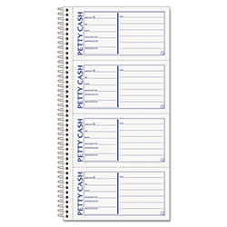 TOPS Petty Cash Receipt Book, Two-Part Carbonless, 5.5 x 11, 4/Page, 200 Forms
