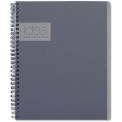 TOPS Professional Notebook, College, 9-1/2 in x 6-5/8 in, Gray